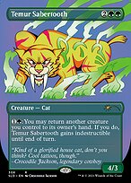 Temur Sabertooth (SLD-308) - rare (Borderless)