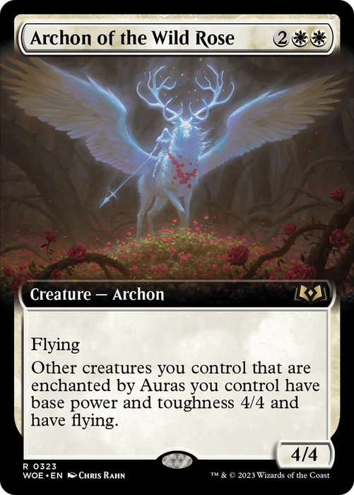 Archon of the Wild Rose (WOE-323) - rare: (Extended Art) - Foil