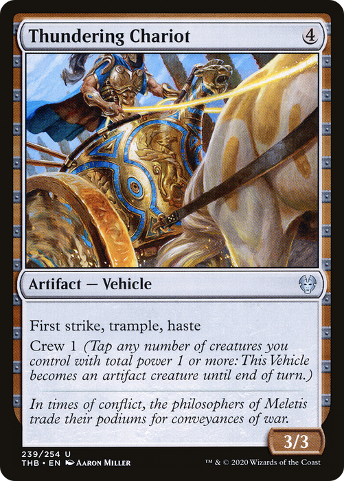 Thundering Chariot (THB-239) - uncommon - Foil