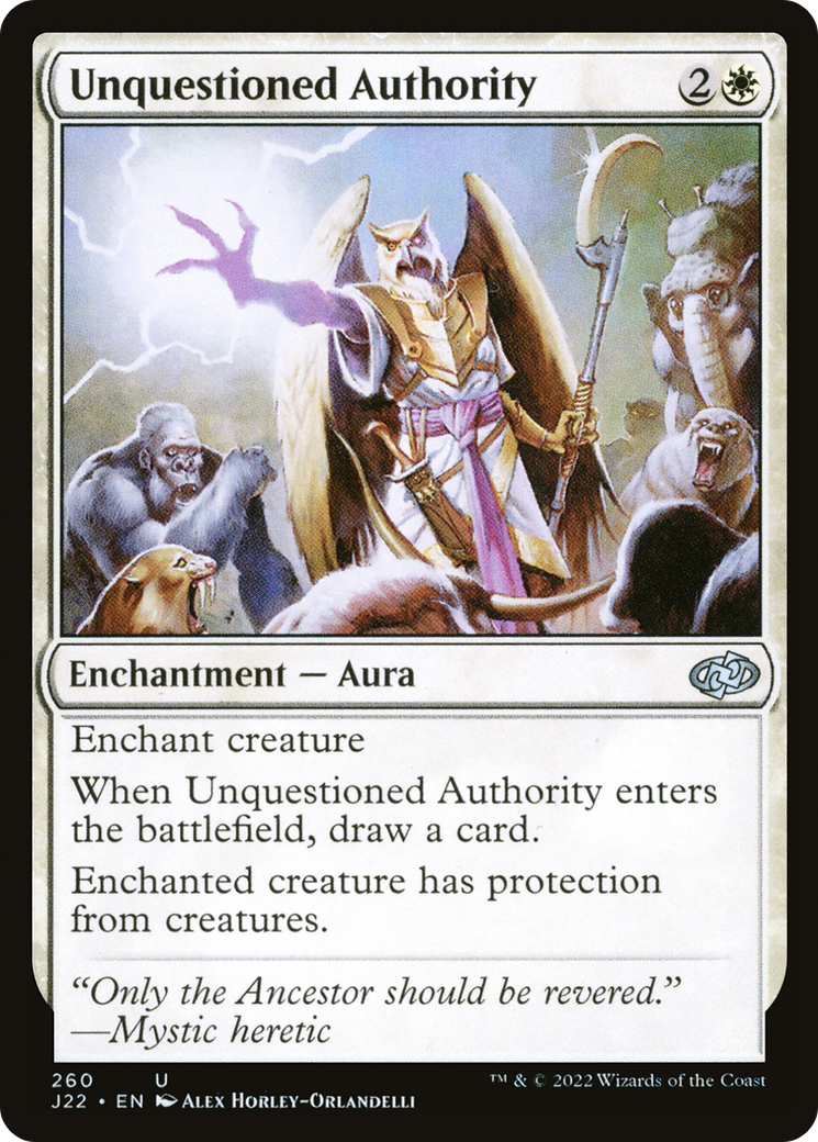 Unquestioned Authority (J22-260) - uncommon