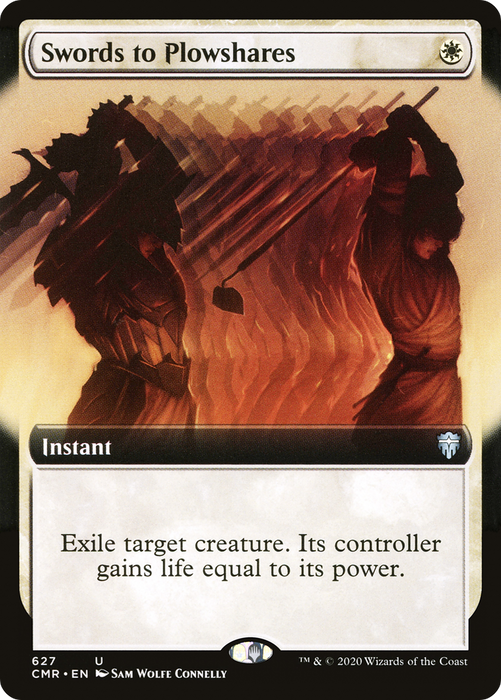 Swords to Plowshares (CMR-627) - uncommon: (Extended Art)