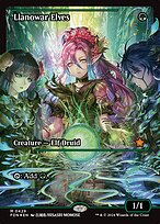Llanowar Elves (FDN-429) - mythic: (Showcase) - Foil