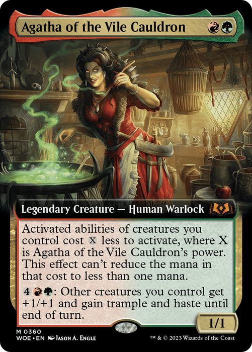 Agatha of the Vile Cauldron (WOE-360) - mythic: (Extended Art)