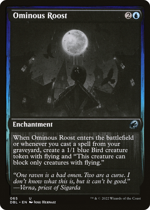 Ominous Roost (DBL-065) - uncommon - Foil