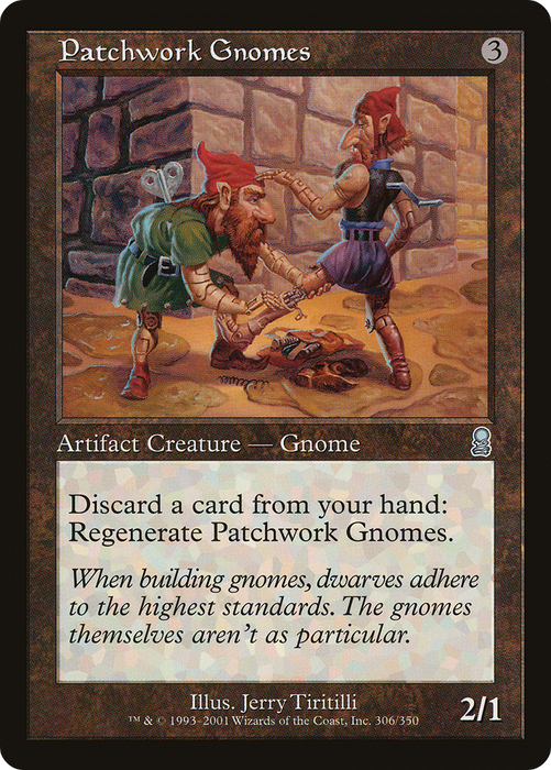 Patchwork Gnomes (ODY-306) - uncommon - Foil