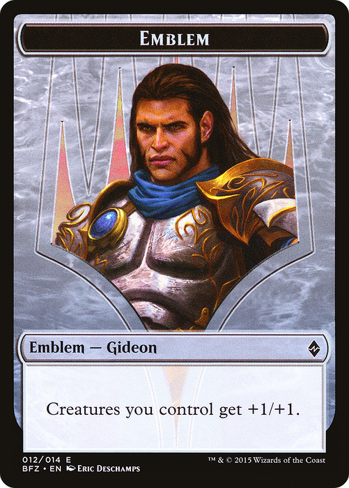 Gideon, Ally of Zendikar Emblem (BFZ-012) - common
