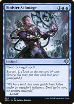 Sinister Sabotage (SCD-060) - uncommon