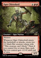 Ogre Chitterlord (WOE-373) - rare: (Extended Art) - Foil