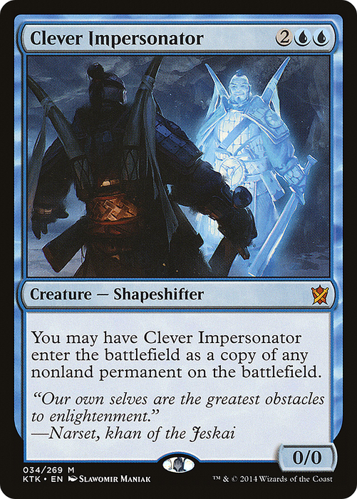 Clever Impersonator (KTK-034) - mythic - Foil