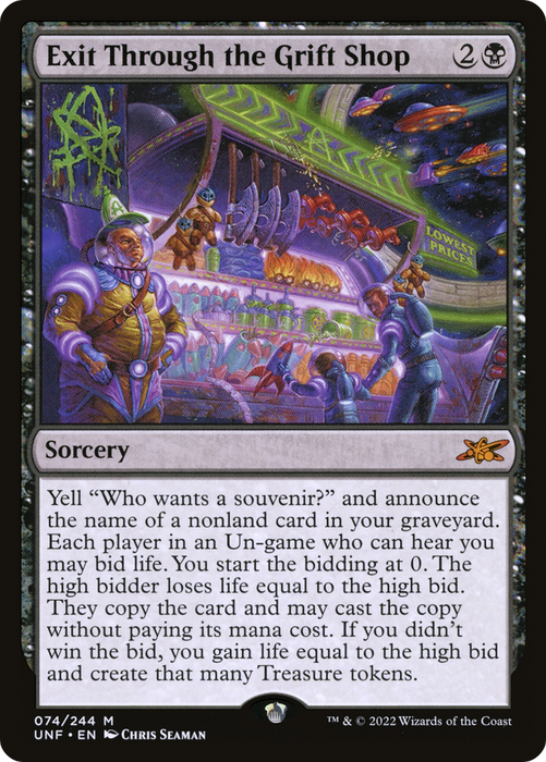 Exit Through the Grift Shop (UNF-074) - mythic - Foil