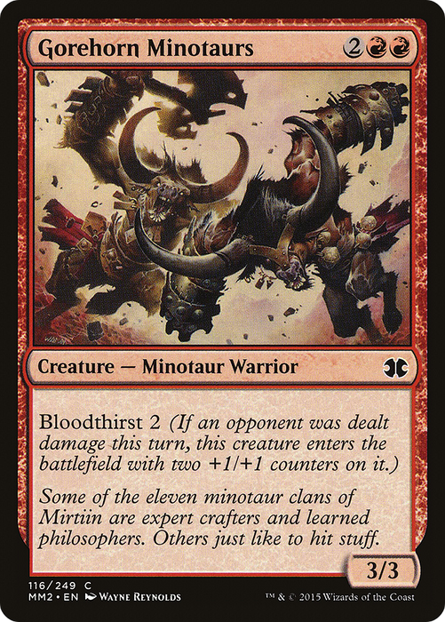 Gorehorn Minotaurs (MM2-116) - common - Foil
