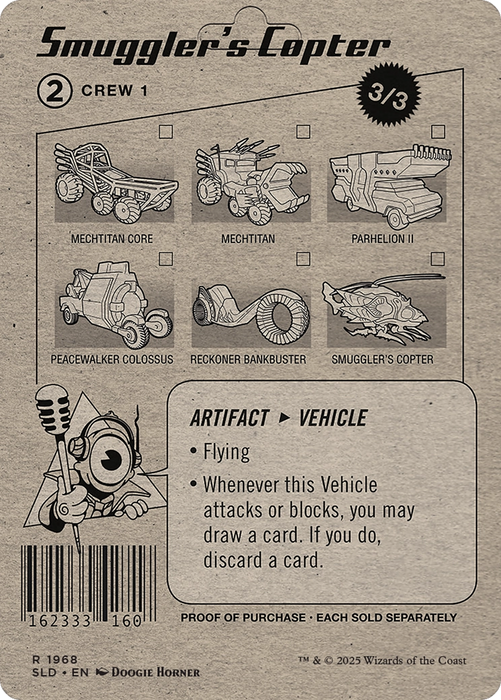 Smuggler's Copter // Smuggler's Copter (SLD-1968) - rare (Borderless) - Foil