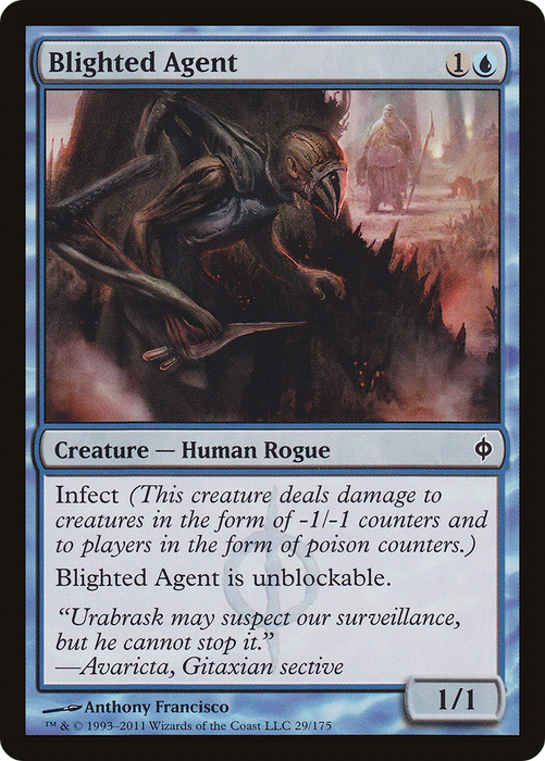 Blighted Agent (NPH-029) - common - Foil