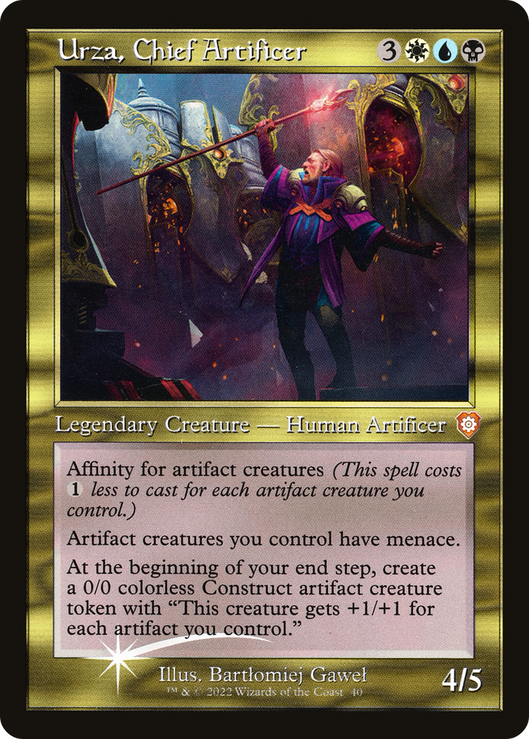 Urza, Chief Artificer (BRC-040) - mythic - Etched Foil