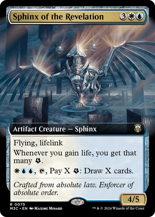 Sphinx of the Revelation (M3C-075) - rare: (Extended Art) - Foil