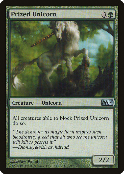 Prized Unicorn (M10-199) - uncommon - Foil