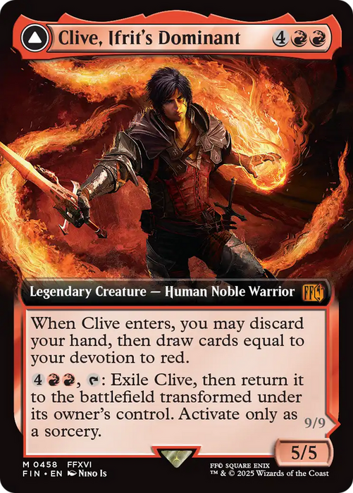 Clive, Ifrit's Dominant (Extended Art) (FIN-458) - mythic - Foil