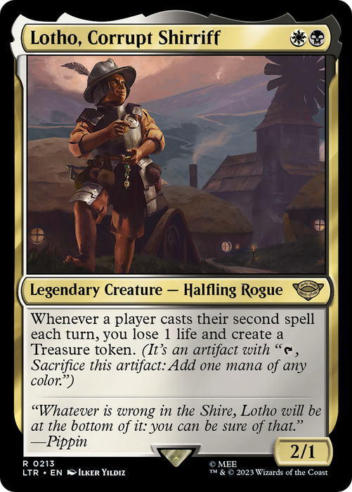 Lotho, Corrupt Shirriff (LTR-213) - rare - Foil
