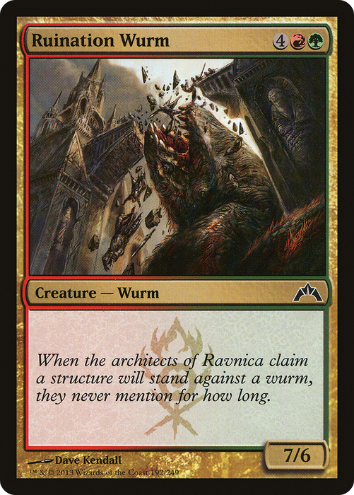 Ruination Wurm (GTC-192) - common