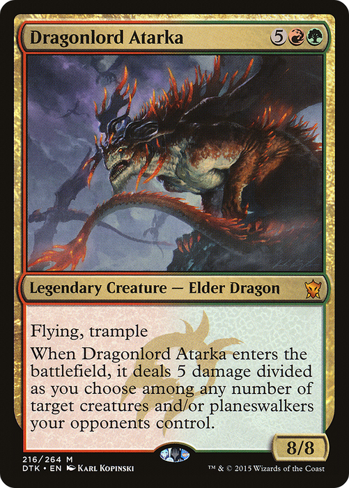 Dragonlord Atarka (DTK-216) - mythic - Foil