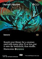Nature's Rhythm (TDM-349) - rare: (Showcase) (Borderless) - Foil