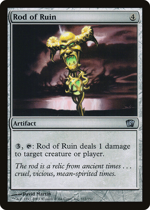 Rod of Ruin (8ED-312★) - uncommon - Foil