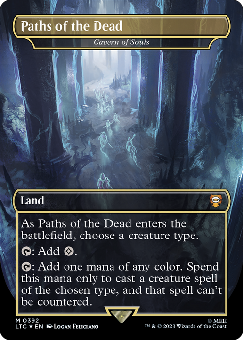 Cavern of Souls (LTC-392) - mythic / Paths of the Dead (Borderless) - Foil