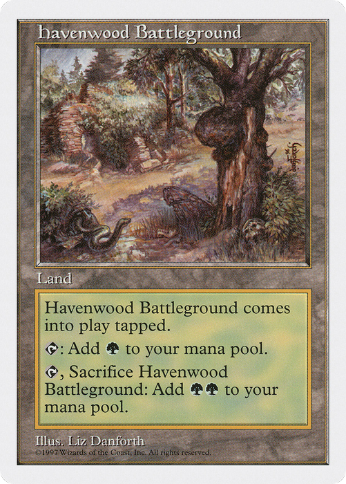Havenwood Battleground (5ED-417) - uncommon