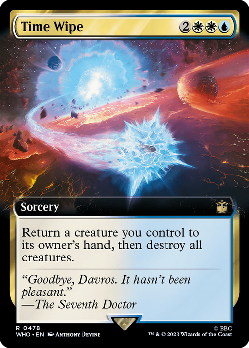 Time Wipe (WHO-478) - rare: (Extended Art) - Foil