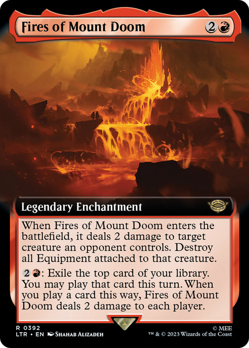 Fires of Mount Doom (LTR-392) - rare: (Extended Art)
