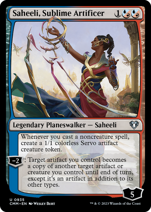 Saheeli, Sublime Artificer (CMM-935) - uncommon