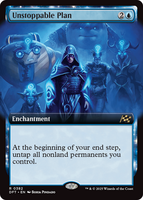 Unstoppable Plan (DFT-382) - rare: (enchantment, Extended Art)