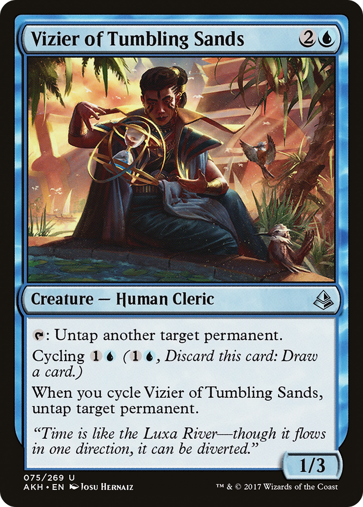 Vizier of Tumbling Sands (AKH-075) - uncommon - Foil