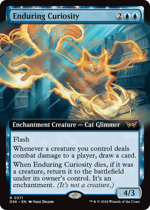 Enduring Curiosity (DSK-371) - rare: (Extended Art, enchantment)