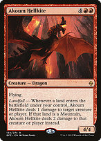 Akoum Hellkite (BFZ-139) - rare - Foil