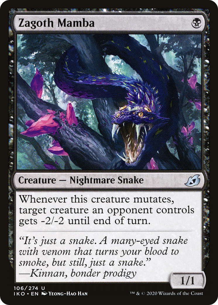 Zagoth Mamba (IKO-106) - uncommon - Foil