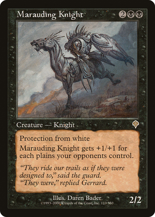 Marauding Knight (INV-110) - rare