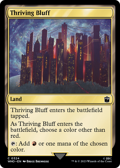 Thriving Bluff (WHO-324) - common - Foil