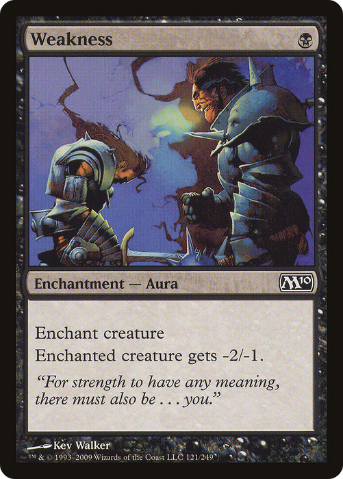 Weakness (M10-121) - common - Foil