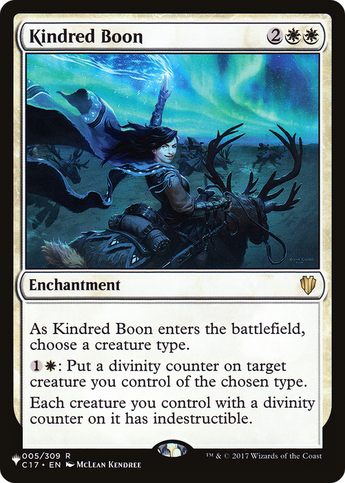 Kindred Boon (LIST-C17-5) - rare