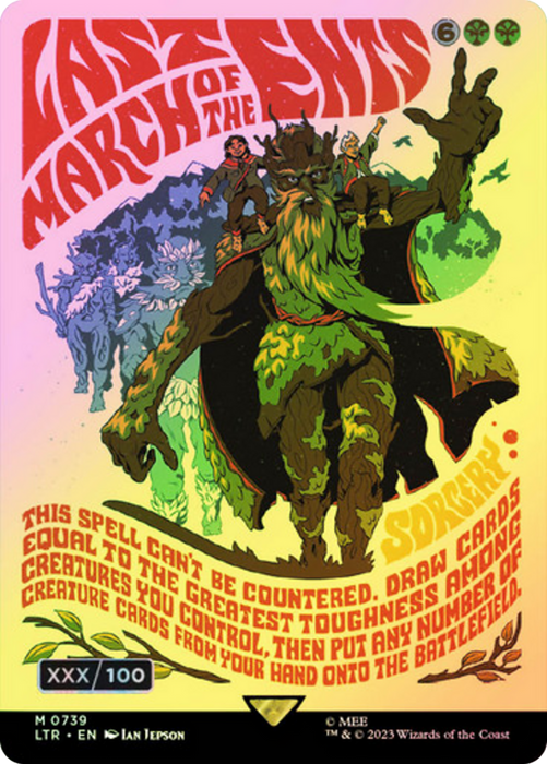 Last March of the Ents (LTR-739Z) - mythic (Borderless) - Foil