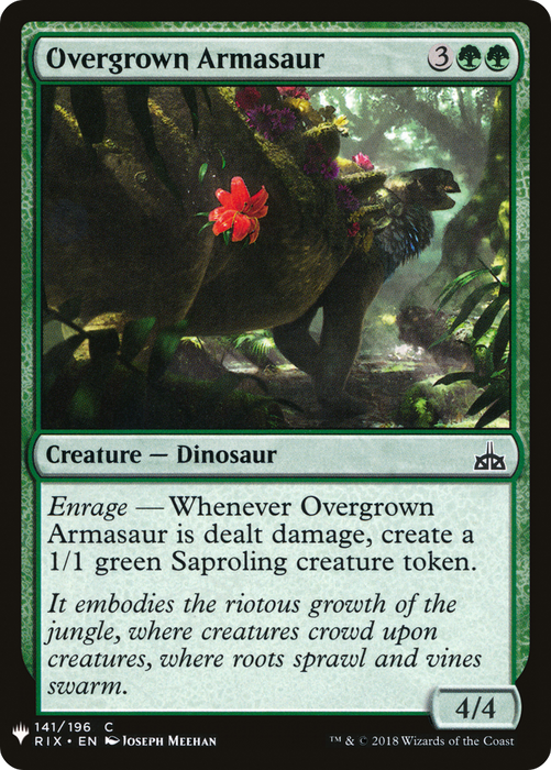 Overgrown Armasaur (LIST-RIX-141) - common