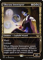 Obscura Interceptor (SNC-324) - rare: (Showcase) - Foil