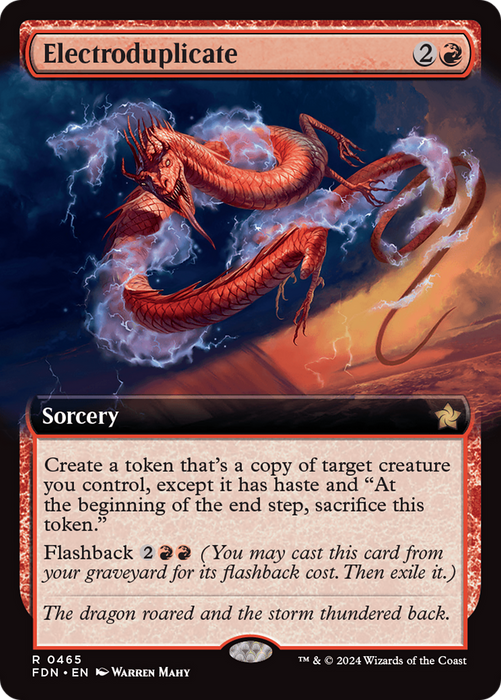 Electroduplicate (FDN-465) - rare: (Extended Art) - Foil
