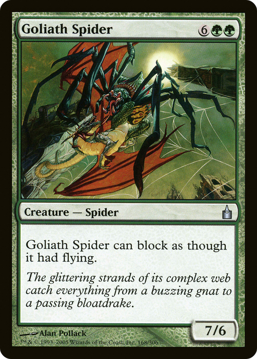Goliath Spider (RAV-168) - uncommon - Foil
