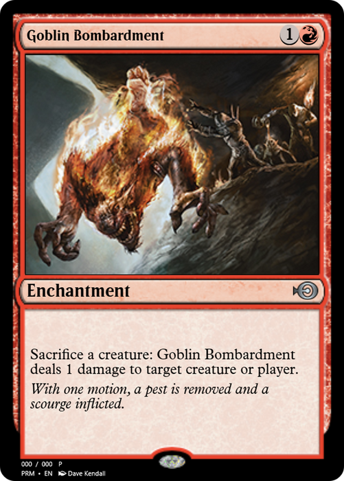 Goblin Bombardment (PRM-54545) - uncommon - Foil