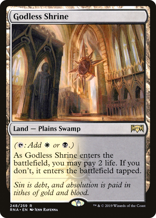 Godless Shrine (RNA-248) - rare - Foil