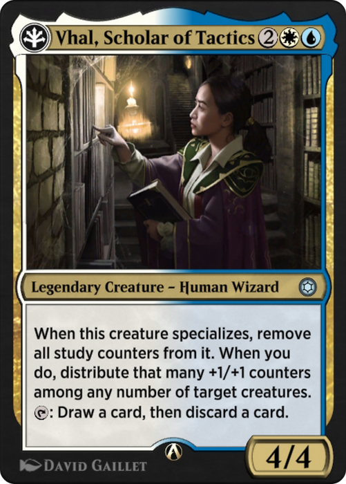 Vhal, Scholar of Tactics (HBG-08W) - uncommon