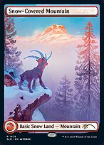 Snow-Covered Mountain (SLD-1476) - rare: (Full Art)