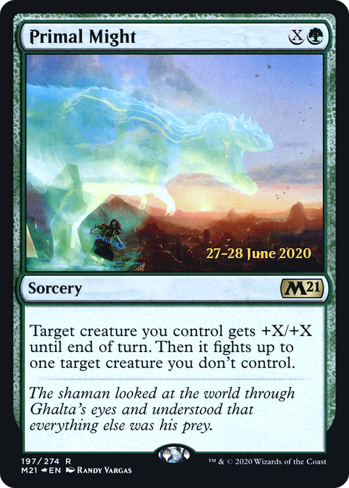 Primal Might (PRE-197S) - rare - Foil